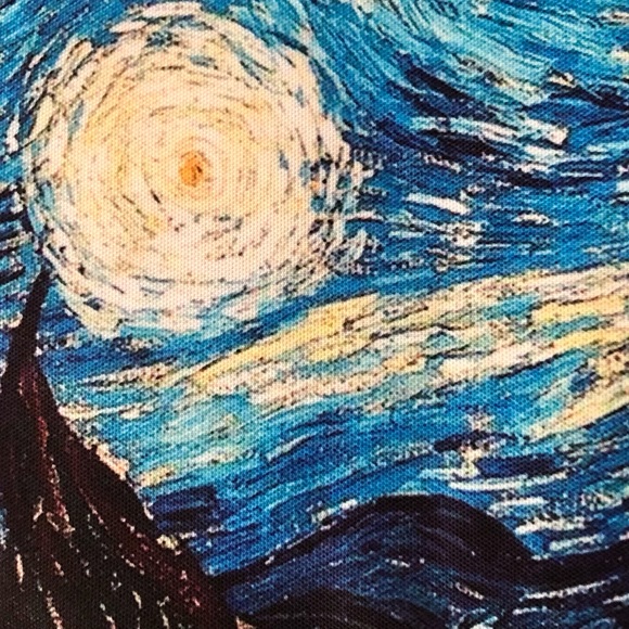 Van Gogh Starry Night Fabric Laptop Sleeve Soft Computer Case NEW - Picture 6 of 9